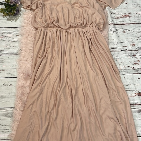 NWT Show Me Your Mumu Michelle Flutter Maxi in Dusty Blush Crisp Pink - Picture 9 of 12